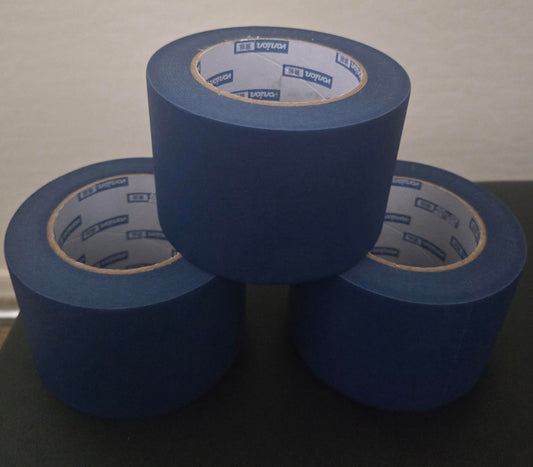Blue masking tape 3 in pack of 3