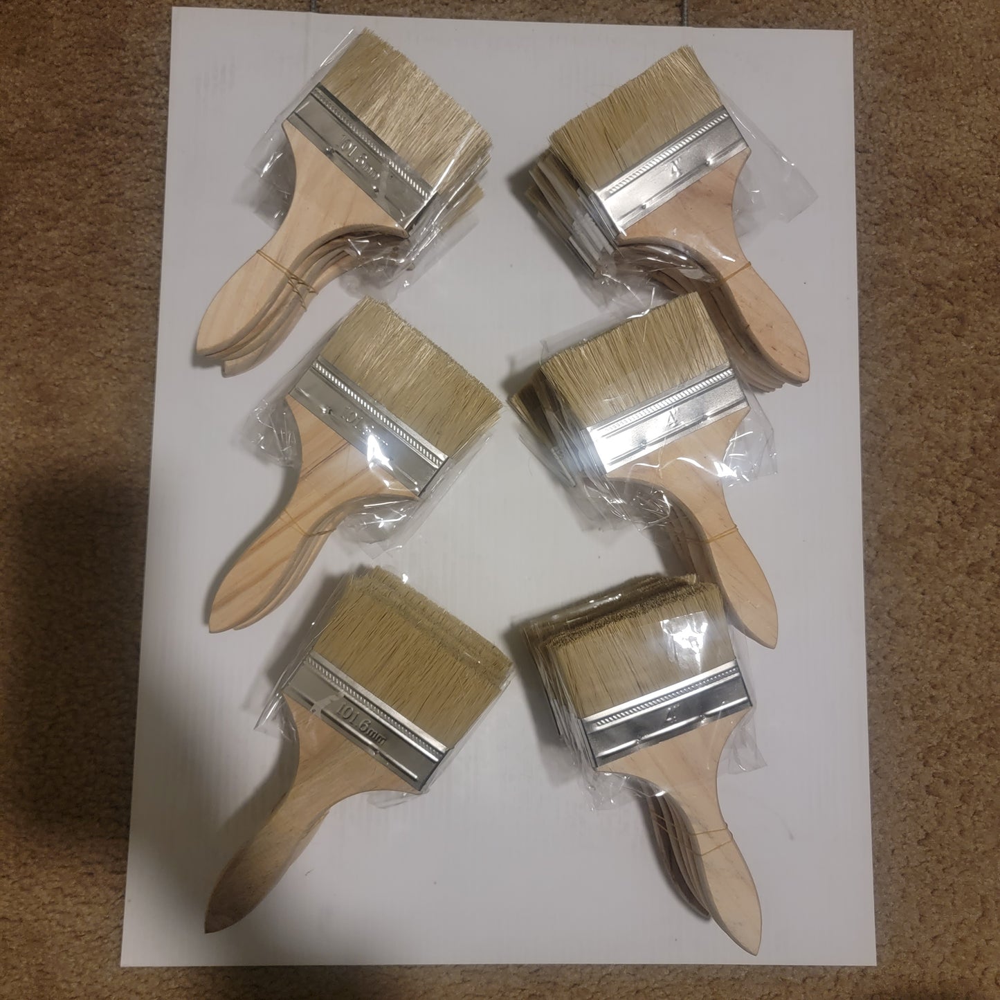 Chip brushes 3 inches. Pack of 15