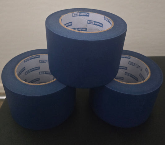 Blue painting tape 3 in. Pack of 4