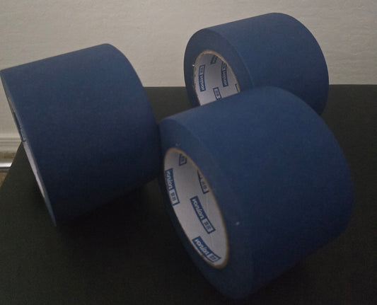 Blue painting tape 3 in. Pack of 4
