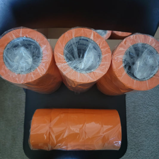 Orange masking tape 2in pack of 5