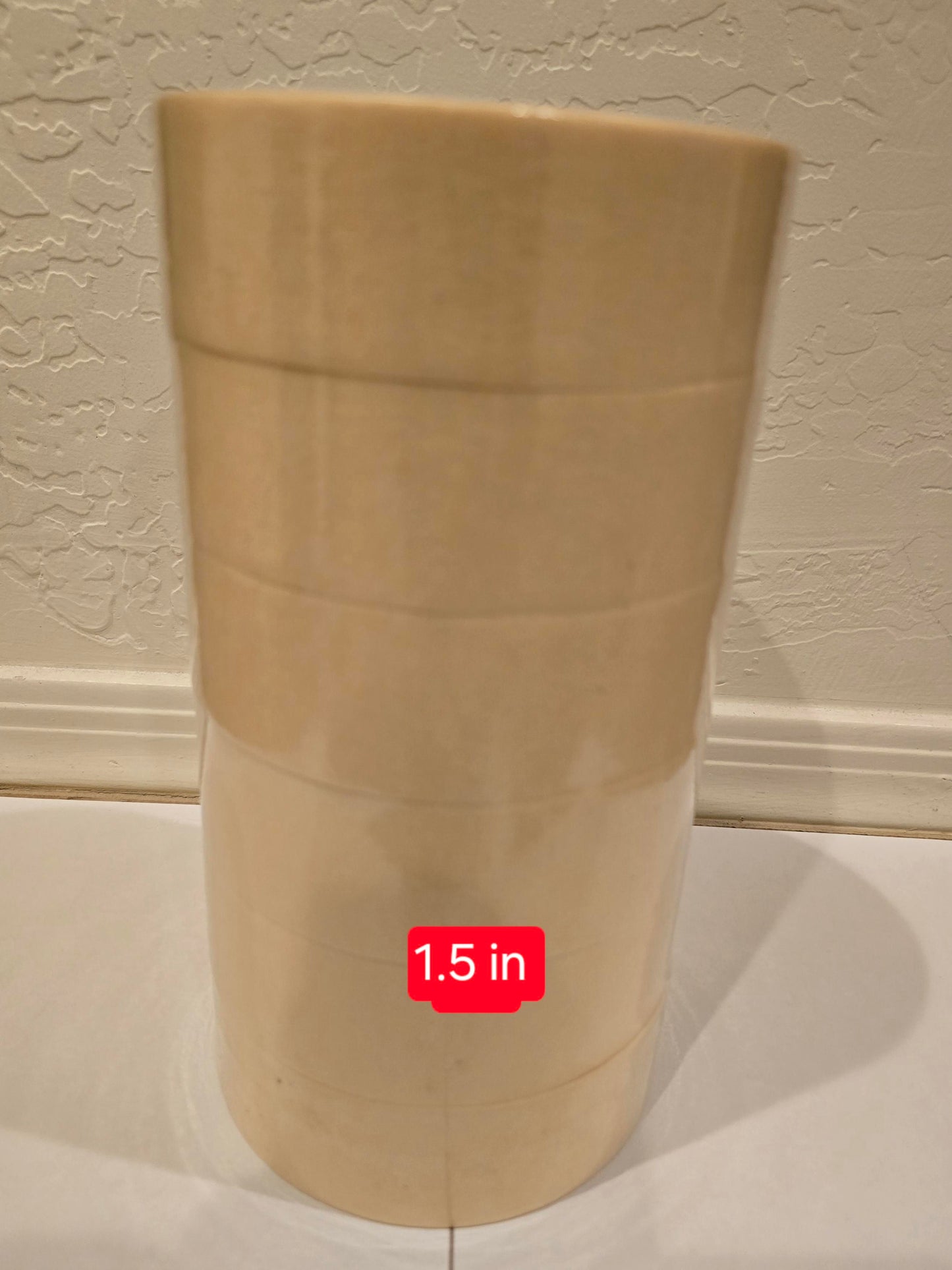 MASKING TAPE 1.5 IN BEIGE GENERAL PURPOSE PACK 3